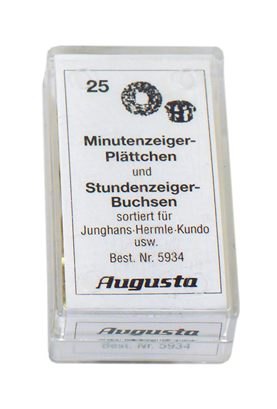 Sortiment Minutenzeigerplättchen und Stundenzeiger-Buchsen