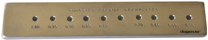 Drawplate 10 holes 0.55 - 1.00 mm