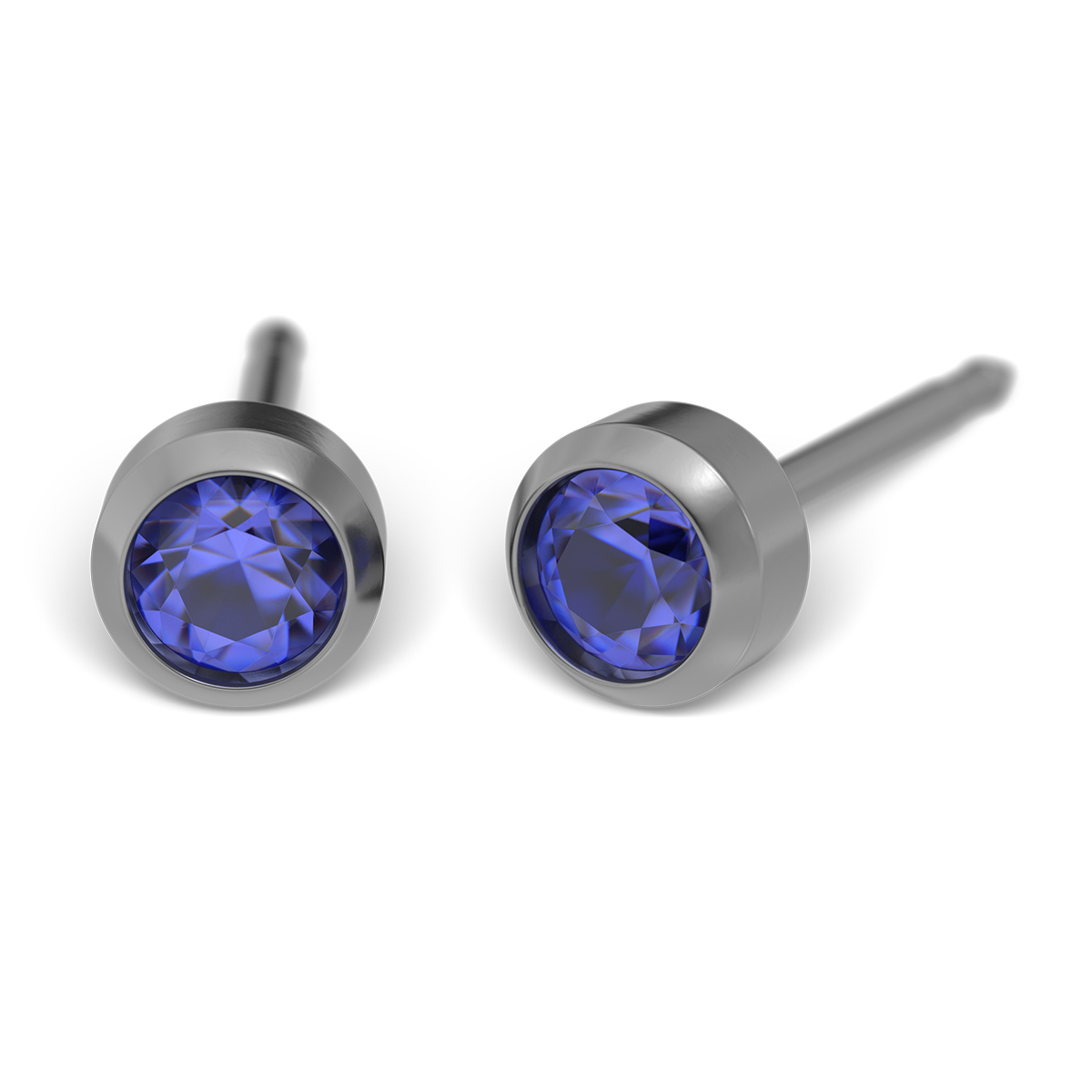 System 75 ear studs, titanium