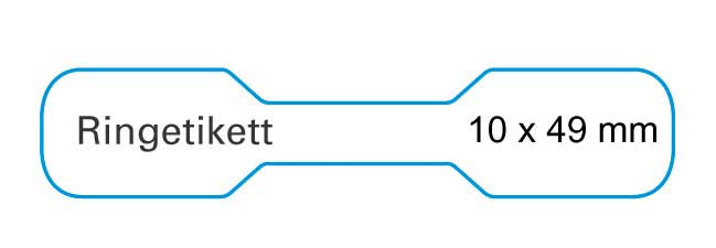 Adhesive labels white