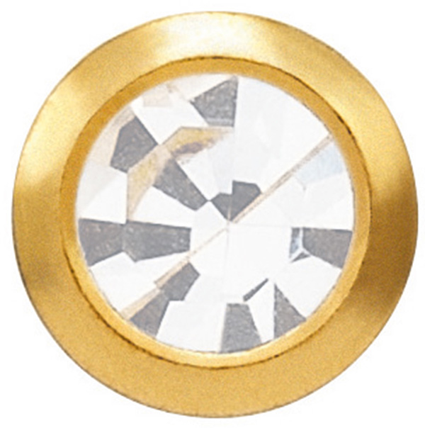 System 75 ear studs, 18 ct yellow gold