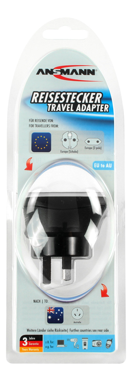 Ansmann travel plug EU to AU