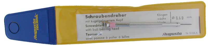 Screwdriver for slotted screws