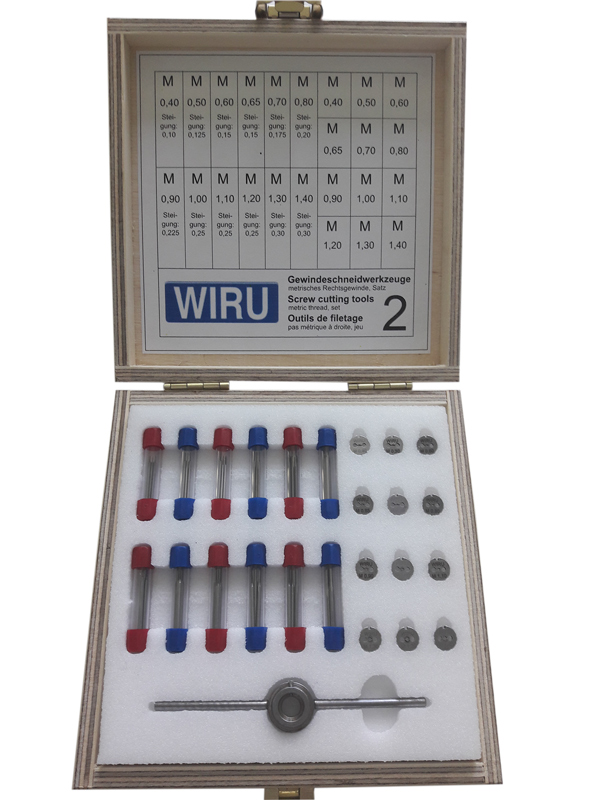 Filiera e maschi WIRU Nr. 2 completa