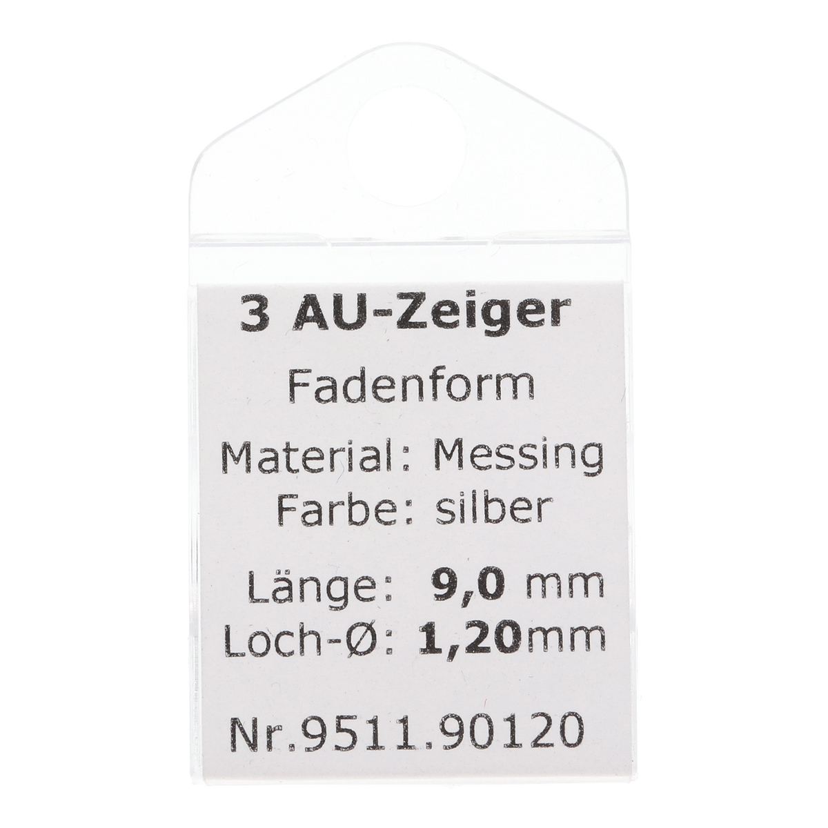 Armbanduhrzeiger für Quartzwerke