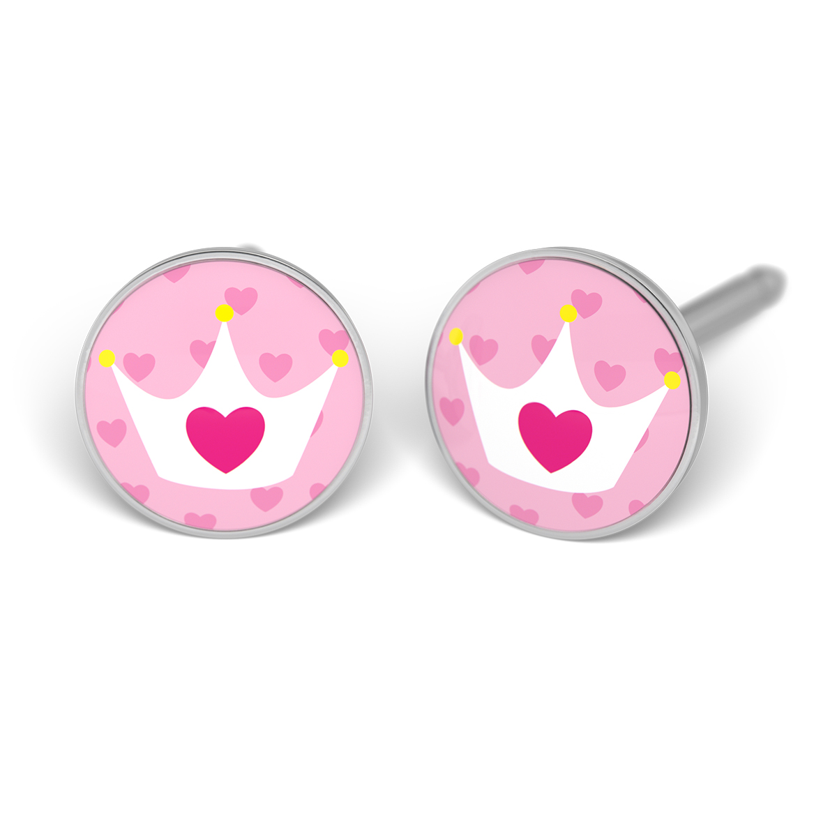 System 75 ear studs, white