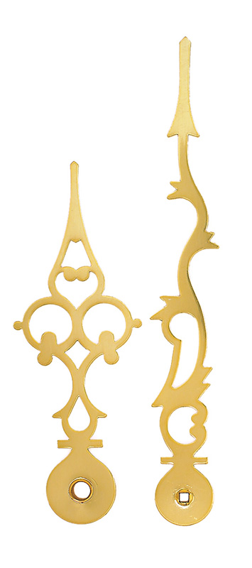 Lancette per movimenti meccanici, gialle 121/86 mm Lancette per movimenti meccanici, gialle 121/86 mm