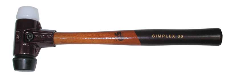 Martello con testa morbida in gomma/plastica