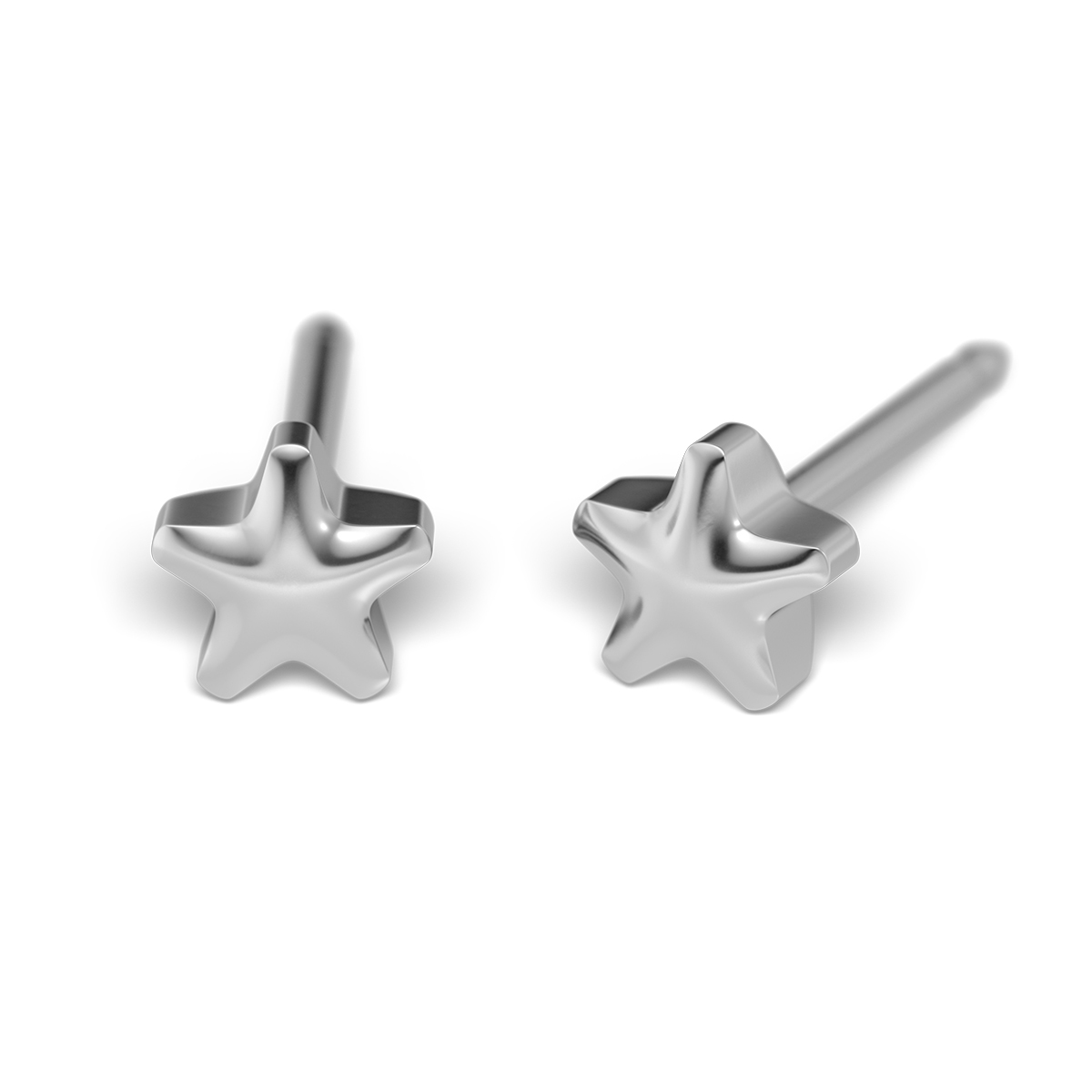 System 75 ear studs, white