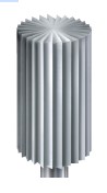 Busch frese in acciaio fig. 19, cilindro lungo