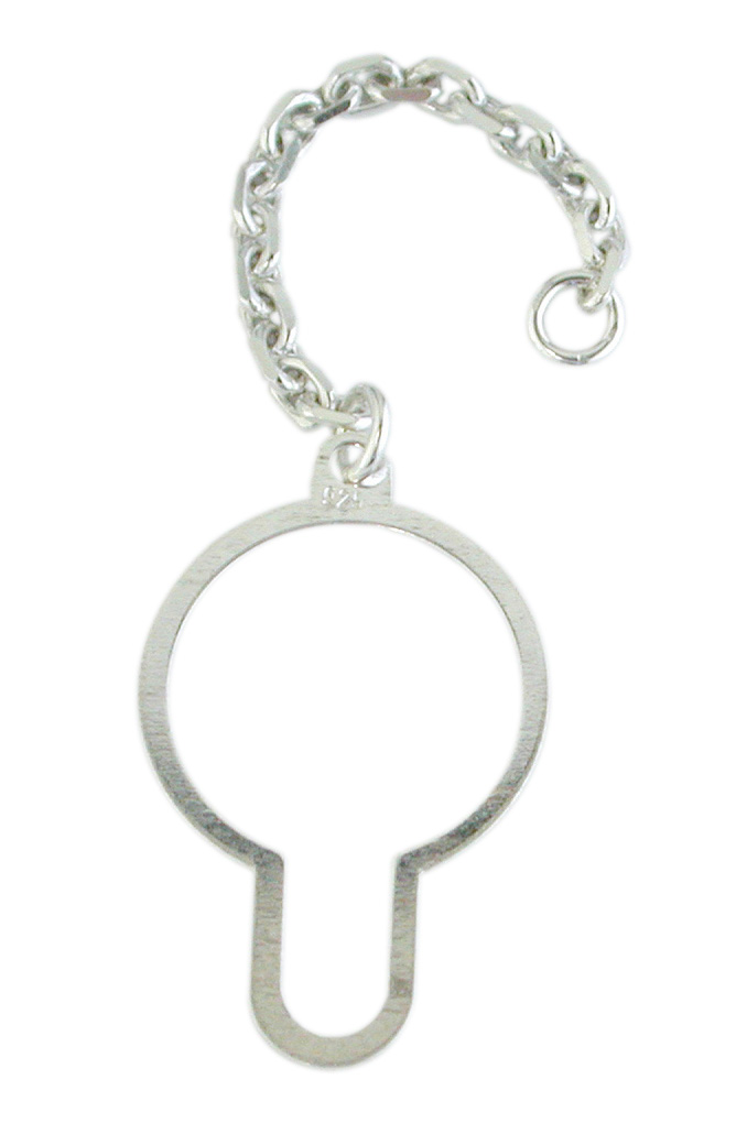 TIE CLIP SAFETY SILVER GOLD PLATED