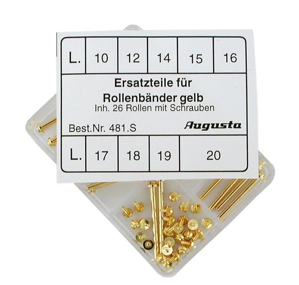 Assortimento di anse a vite gialle, 26 pezzi