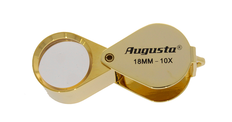 Pocket loupe golden 10X