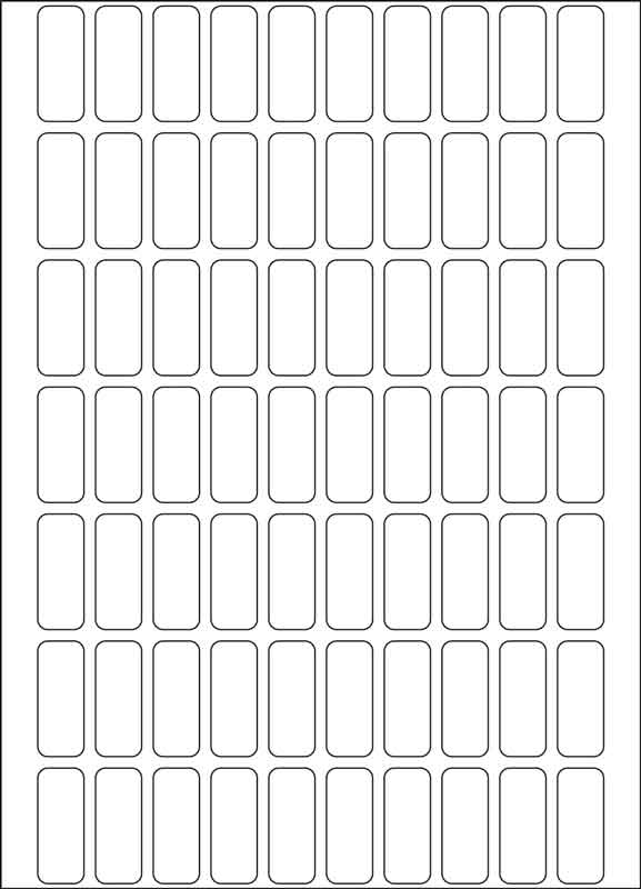 Adhesive labels white