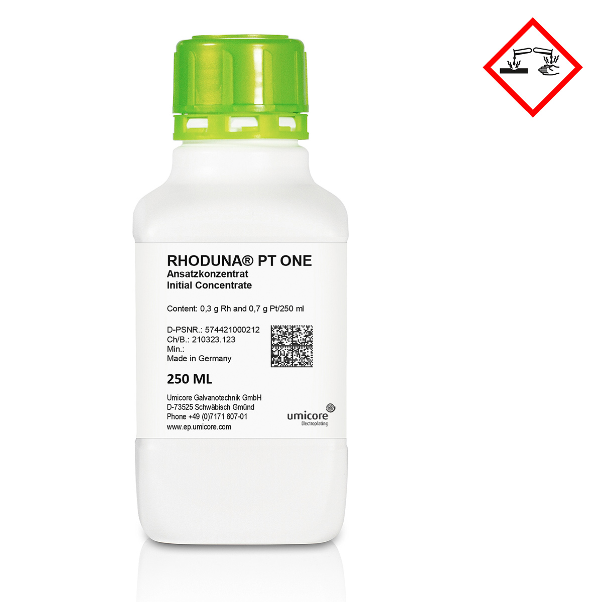 Rhodium bath Rhoduna PT one