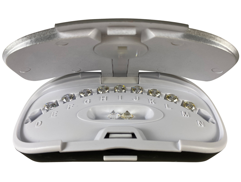 Colour comparison CZ Master Set Pro 3, D to N, 1,00 ct