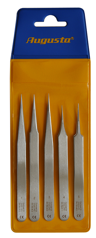 Assortimento di pinzette Dumont antimagnetiche Assortimento di pinzette Dumont antimagnetiche