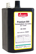 NISSEN dry battery Premium 4R25