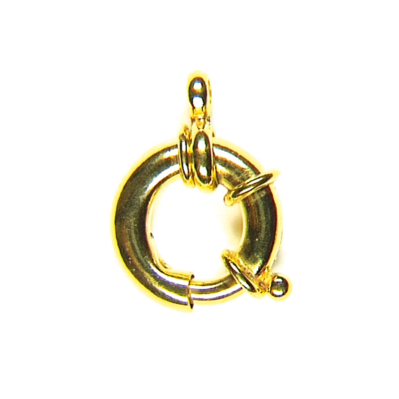 Schmuckfederringe 15 mm mit Bund und Rollo