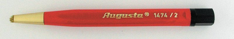 Scratch brush with brass insert