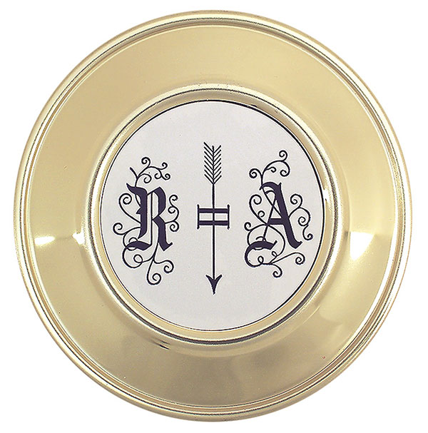 Lente per pendolo a lira in ottone 80 mm