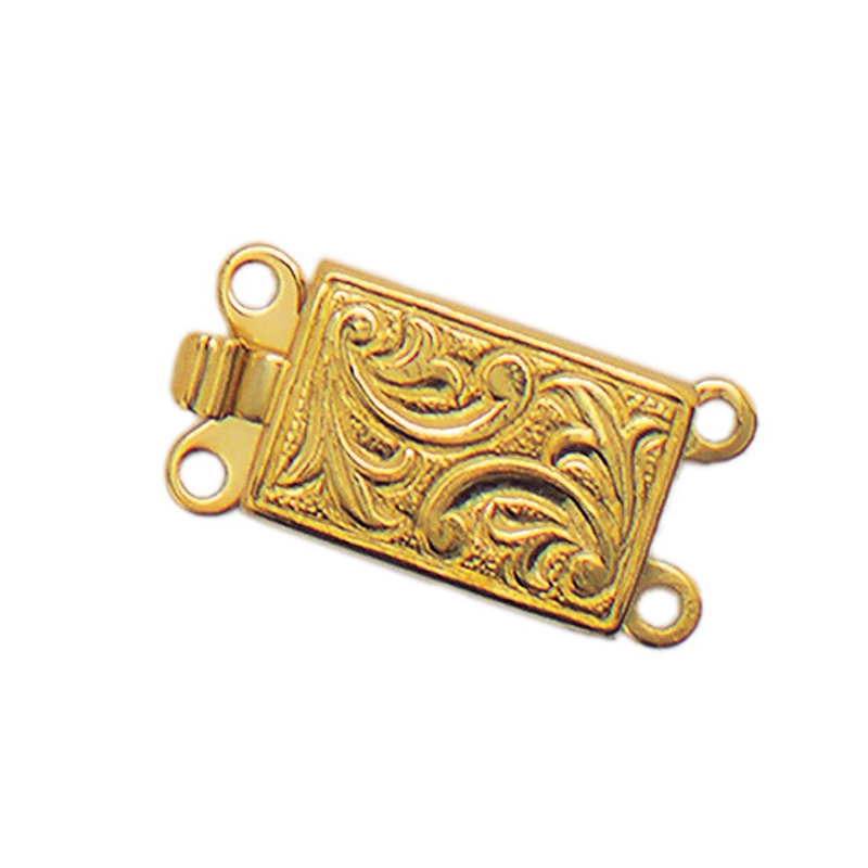 Chiusura a cassetta per collane a 2 fili