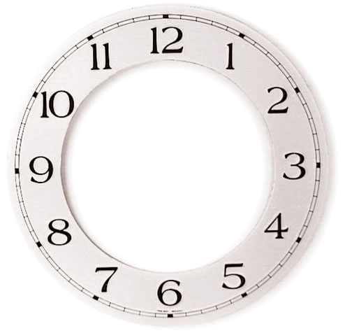 Ghiera per quadrante, numeri arabi Ghiera per quadrante, numeri arabi