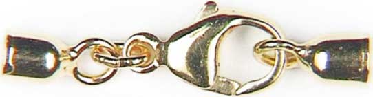 Chiusura a moschettone con terminali a coppetta cilindrici 4 mm