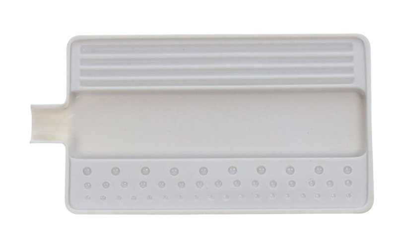 Vassoio grande bianco per selezione perle e pietre