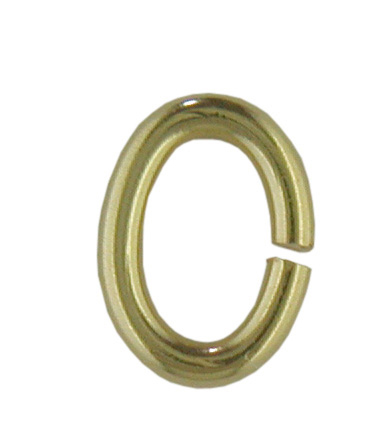 Jump rings oval Gold 585 Jump rings oval Gold 585