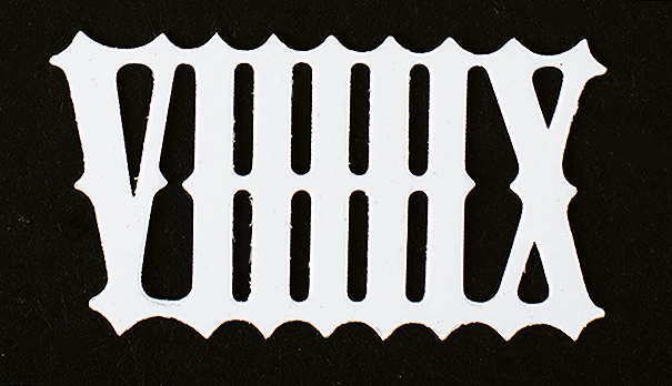 Set of numerals for cuckoo clocks