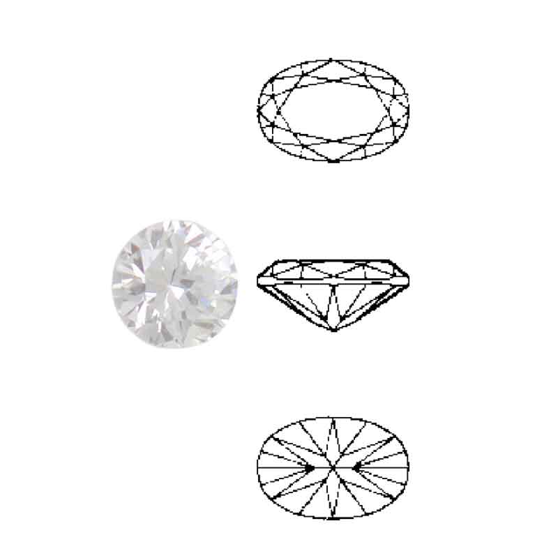 Cubic Zirconia sintetiche ovali Cubic Zirconia sintetiche ovali
