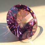 Cubic Zirconia sintetiche lavender, rotonde