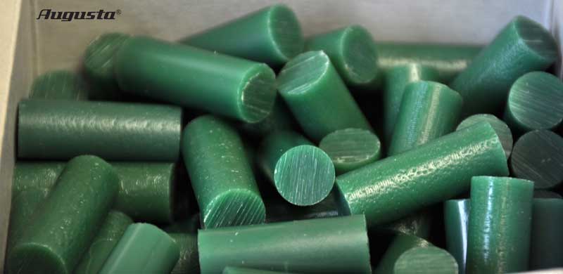Wax pellets green