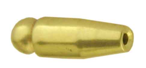 Safety pin with 2 holes, gold plated