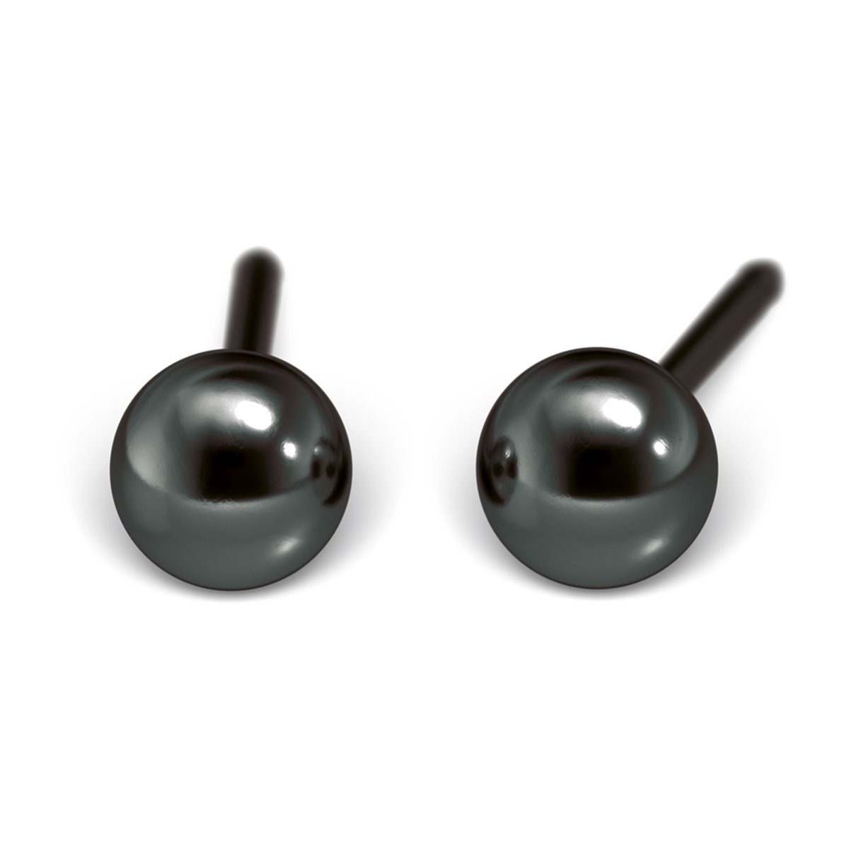 System 75 ear studs, black
