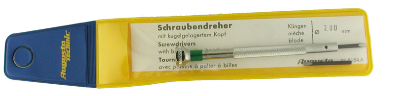 Screwdriver for slotted screws