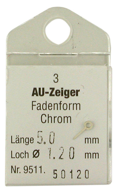 Armbanduhrzeiger für Quartzwerke