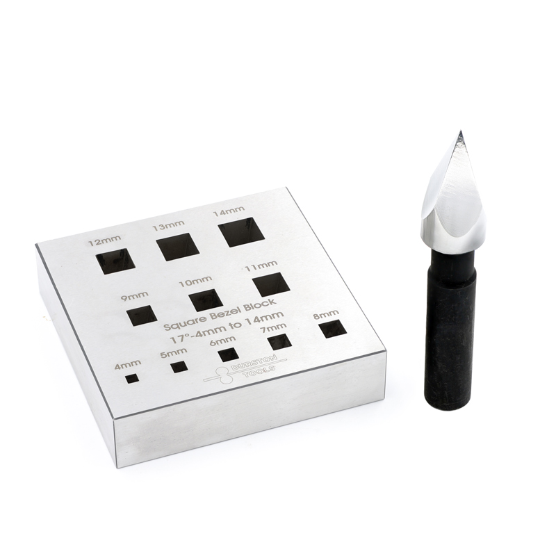 Durston square bezel block with punch