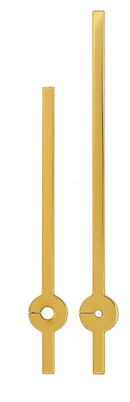 Lancette gialle per sveglie 80/60 mm