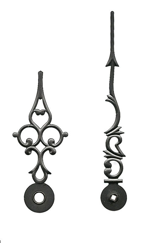 Lancette per movimenti meccanici, nere, 88/60 mm Lancette per movimenti meccanici, nere, 88/60 mm