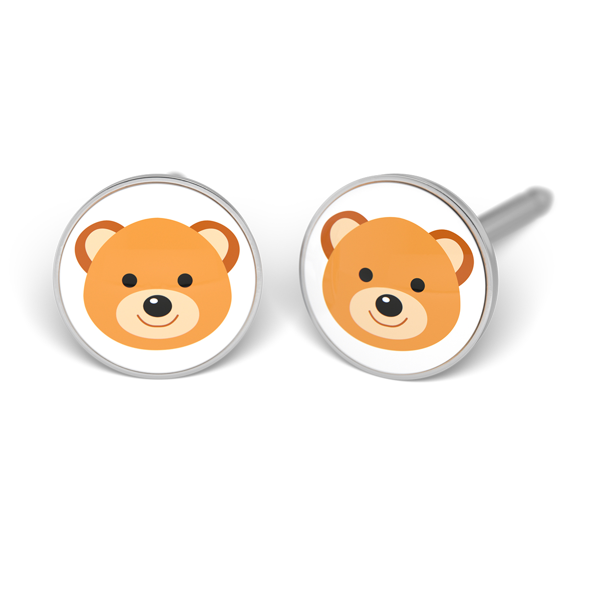 System 75 ear studs, white