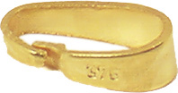 Schlaufen glatt, 7,5 mm Gold 333