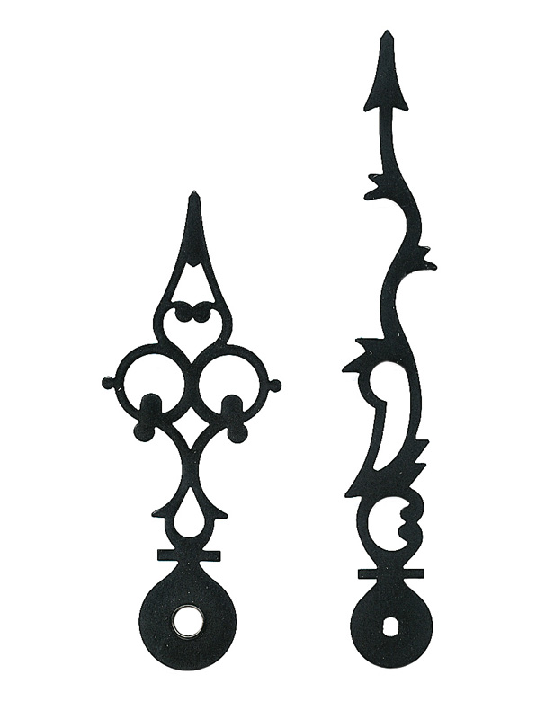 Großuhrzeiger schwarz 110/80 mm