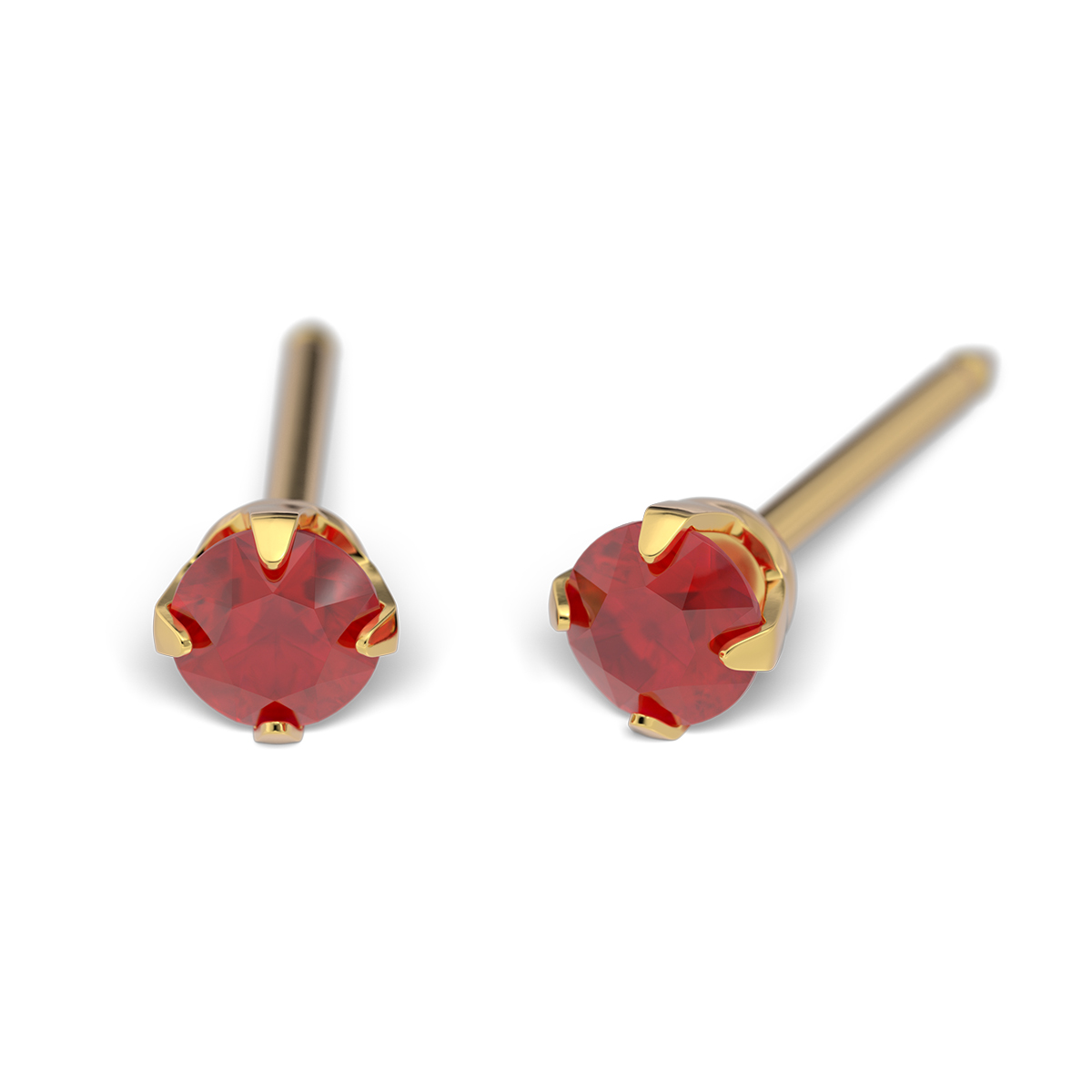 System 75 ear studs, gold plated