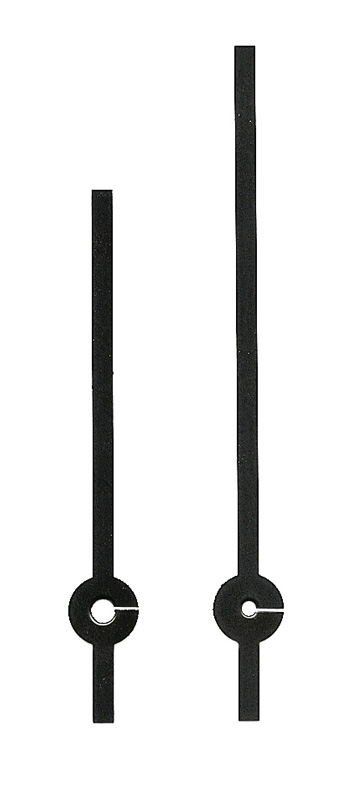 Großuhrzeiger schwarz 80/60 mm