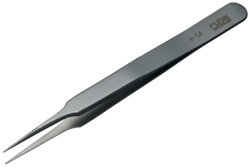 Rubis tweezer titanium no. 4