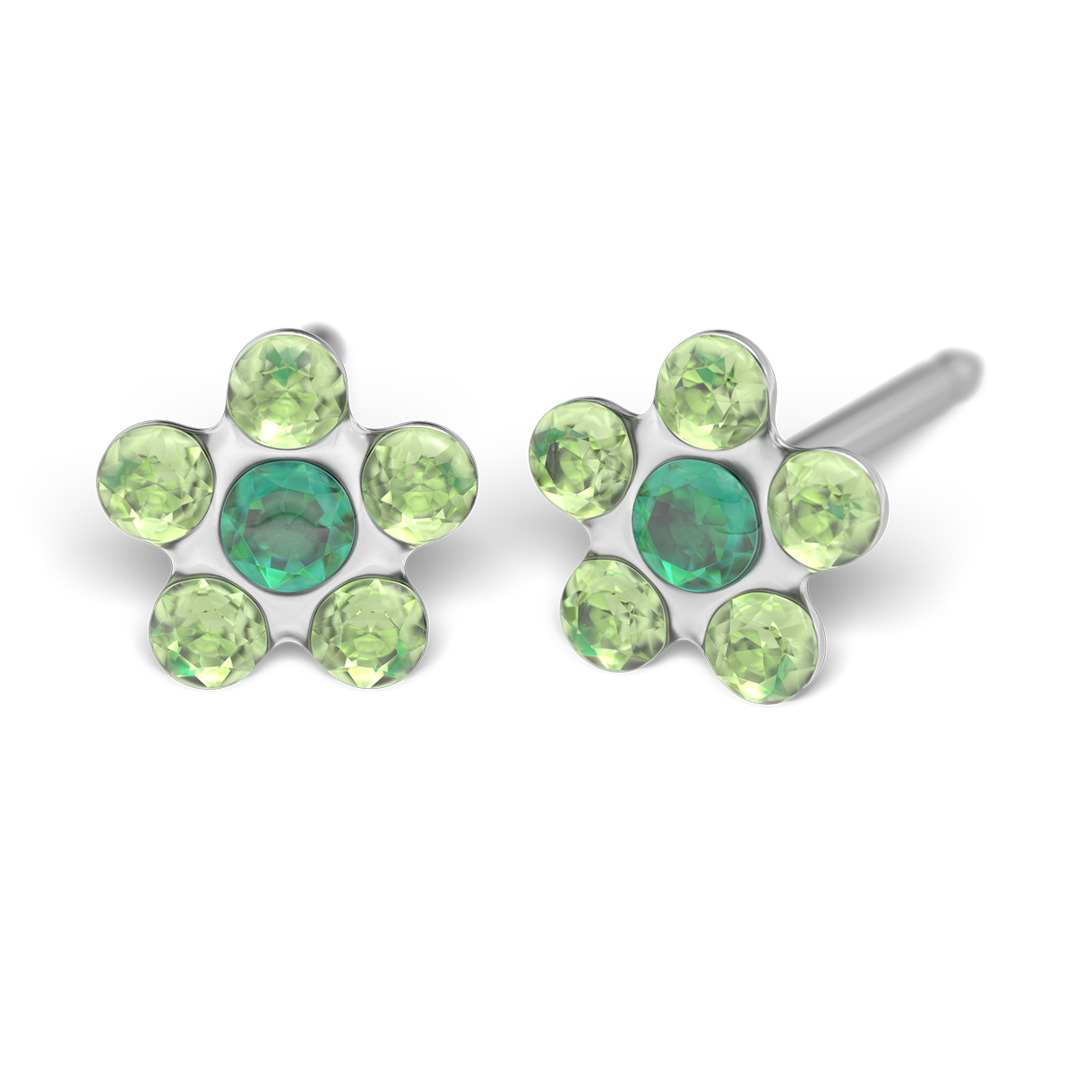 System 75 ear studs, white