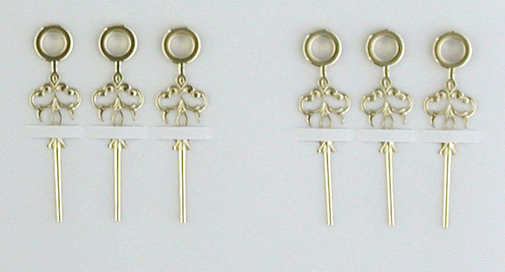 Taschenuhrzeiger Louis XVI gelb