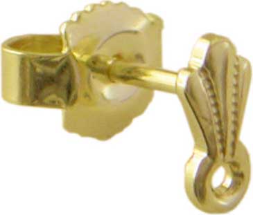 Ohrstecker mit Faconteil und Öse Ohrstecker mit Faconteil und Öse